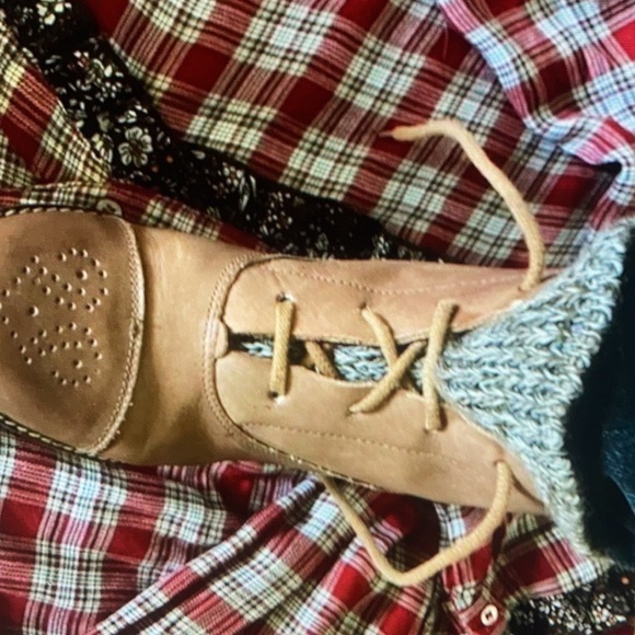 Vintage Esprit de Corp tan/ brown leather ankle booties - Picture 2 of 5